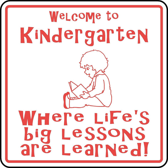 Welcome to Kindergarten Sign Custom Children School Student Teacher Classroom