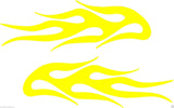 (2) Vinyl Vehicle Graphics Decals Stickers Flames # 4 Custom Auto Truck Colors