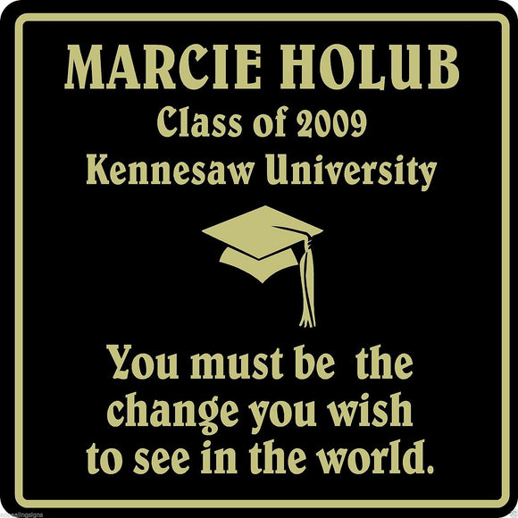 Personalized Name Graduation Sign High School College University School #1