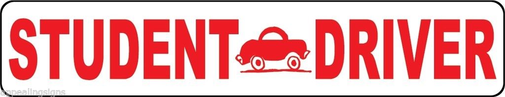 Student Driver Magnet Sign Vehicle Car Teen New School Safety Driver's ...