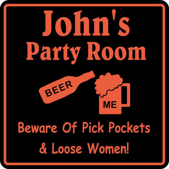 Personalized Bar Sign Custom Name Gag Gift Party Room Funny New  #4