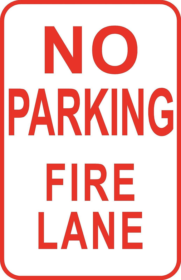 No Parking Fire Zone Sign 12