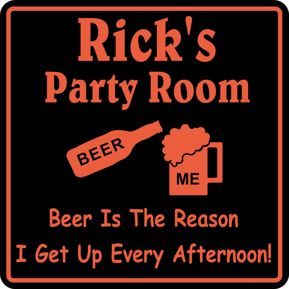 New Personalized Custom Name Birthday Party Room Beer Bar Gag Gift Sign #3