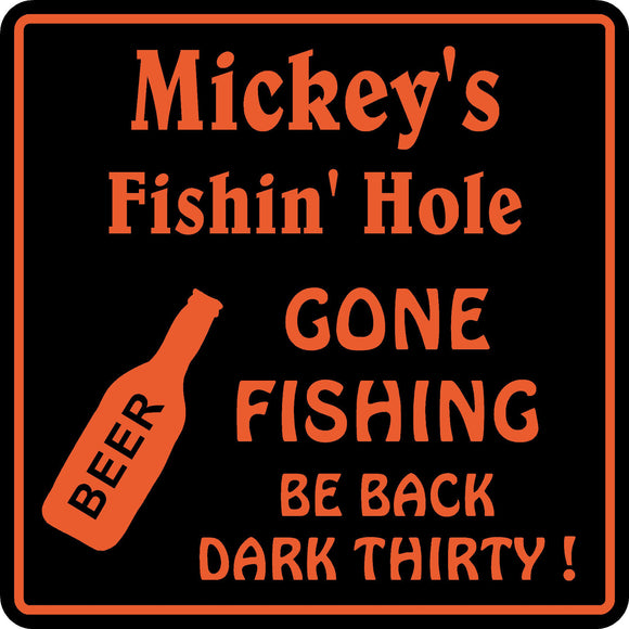New Personalized Name Sign Fishing Bar Beer Tavern Pub Gift Wall #4