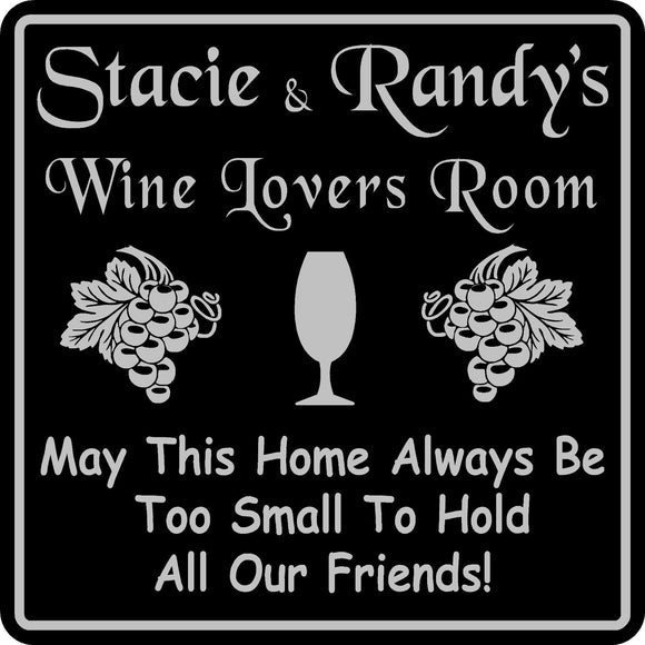 Personalized Custom Name Wine Room Tasting Bar Pub Wall Family Gift Sign #11