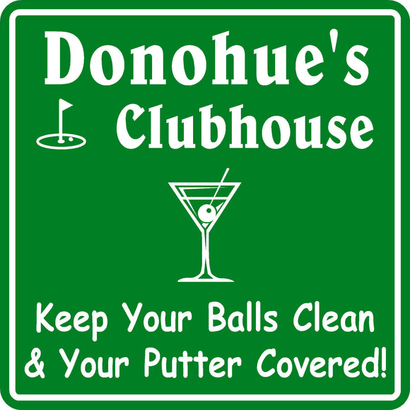 New Personalized Custom Name Golf Golfing Golfer Clubhouse Gift Bar Sign #3
