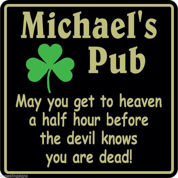 New Personalized Custom Name Irish Pub Bar Beer Home Decor Gift Plaque Sign #2