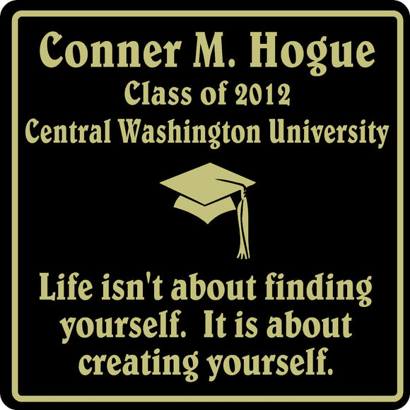 PERSONALIZED GRADUATION GIFT SCHOOL HS COLLEGE SIGN  #3