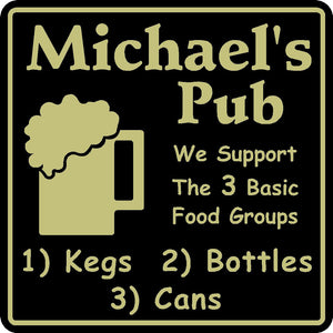 New Personalized Custom Name We Support Kegs Bottles Bar Beer Pub Gift Sign #7