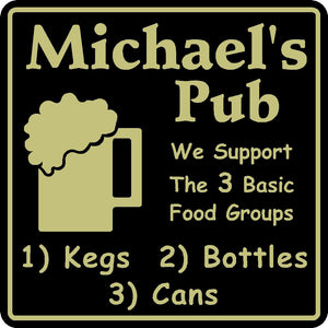 New Personalized Custom Name We Support Kegs Bottles Bar Beer Pub Sign #7