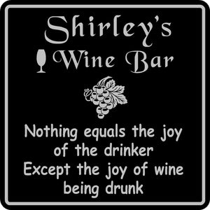 Wine Sign Plaque Gift Bar Pub Personalized Custom Wall Decor Wine Tasting  #5