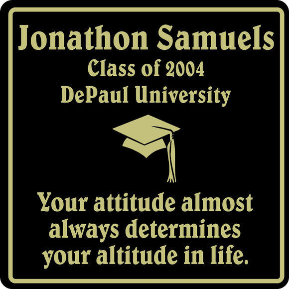 PERSONALIZED GRADUATION GIFT SCHOOL HS COLLEGE SIGN  #6
