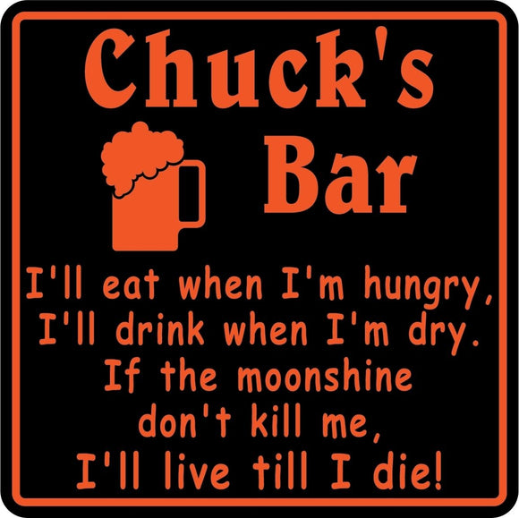 New Personalized Custom Name Moonshine Funny Bar Beer Pub Sign #22