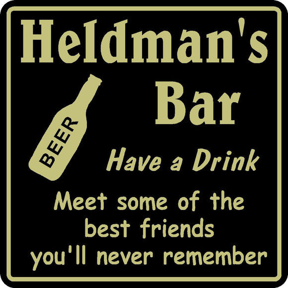 New Personalized Custom Name Meet Best Friends Bar Beer Pub  Sign #18