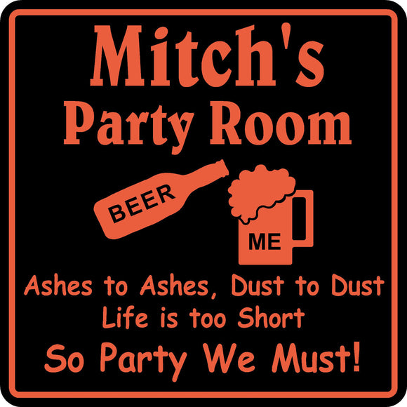 New Personalized Custom Name Birthday Party Room Beer Bar Gag Gift Sign #1